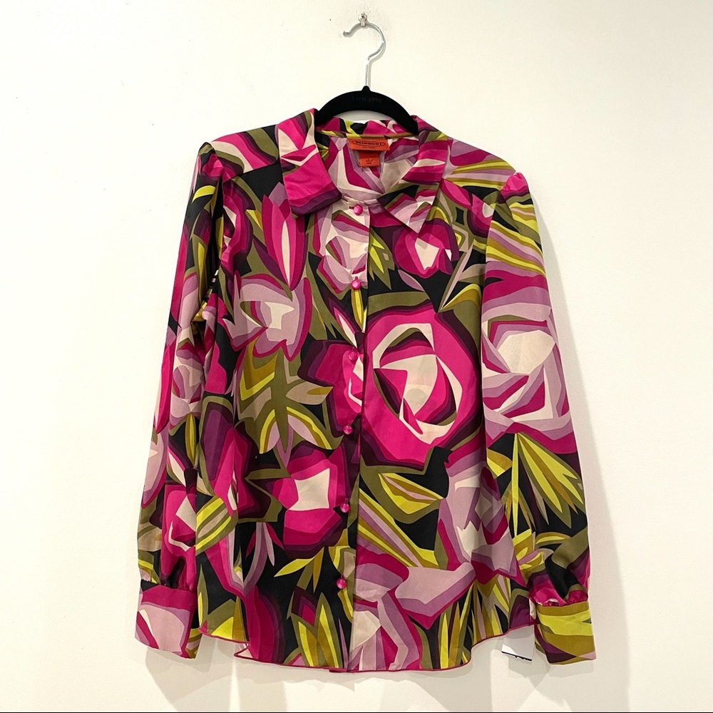 Missioni For Target Multi-Colored Button Down Top - image 1